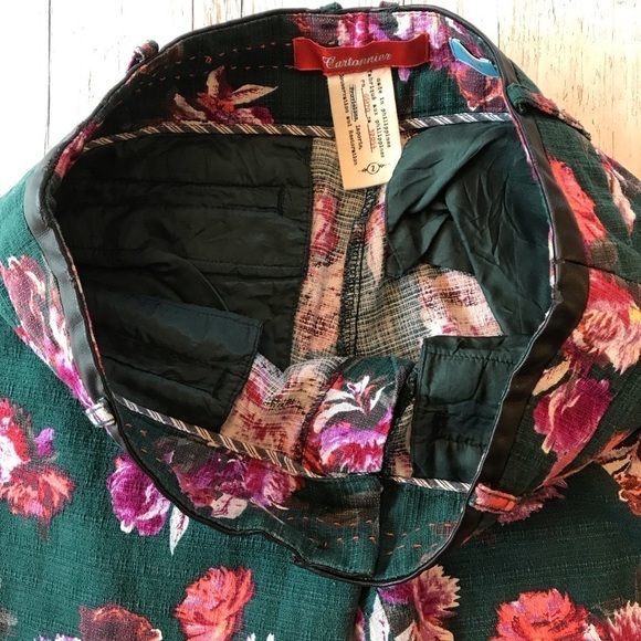 Anthropologie Cartonnier Floral Charlie Trouser Ankle Pants Women’s size 2 - Picture 15 of 15